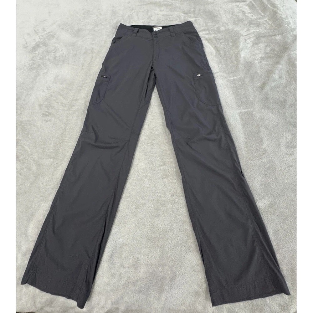 L.L.Bean Women's Vista Trekking Pants - Gray Cargo Hiking Outdoor Trousers